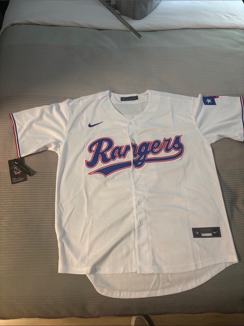 Nike White Texas Rangers Corey Seager jersey